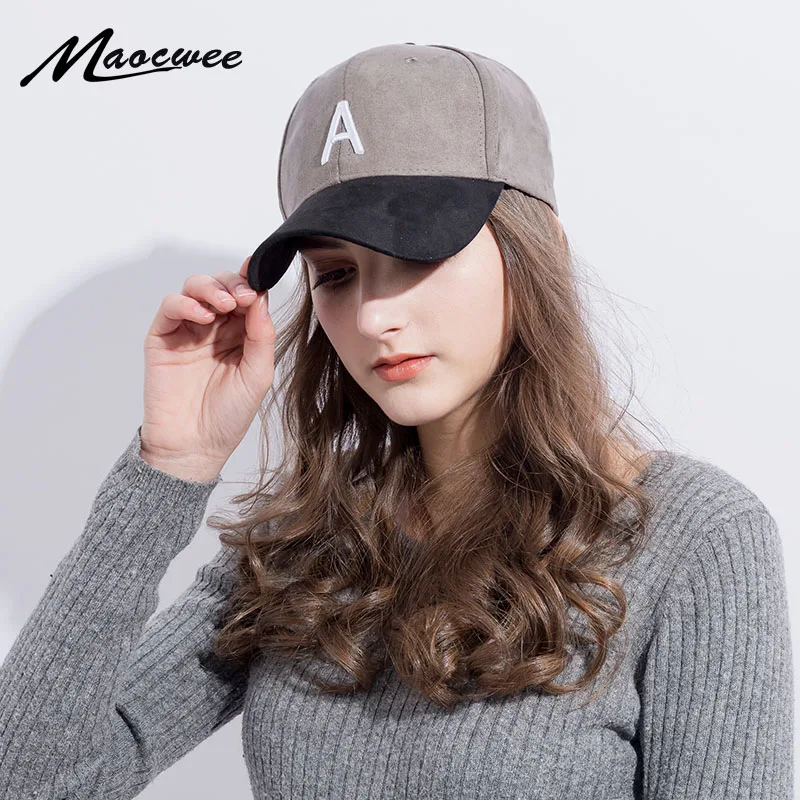 

Men Women New Letter Suede Baseball Cap Snap back Hat Hip-Hop Adjustable Bboy Caps Color mixing embroidery Multi-Colors Dad Hats