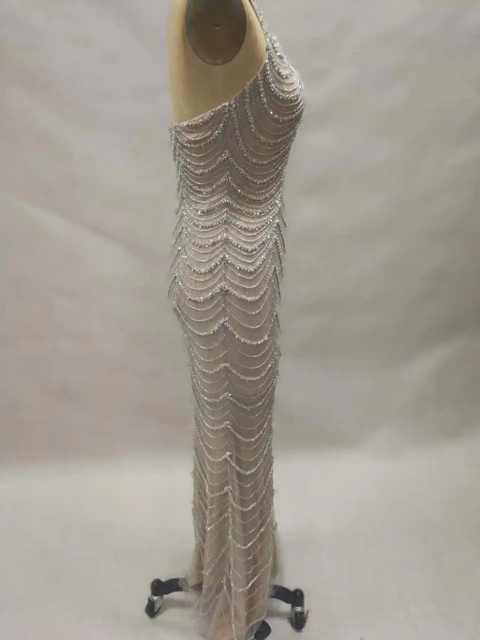 mermaid long bling bling dress