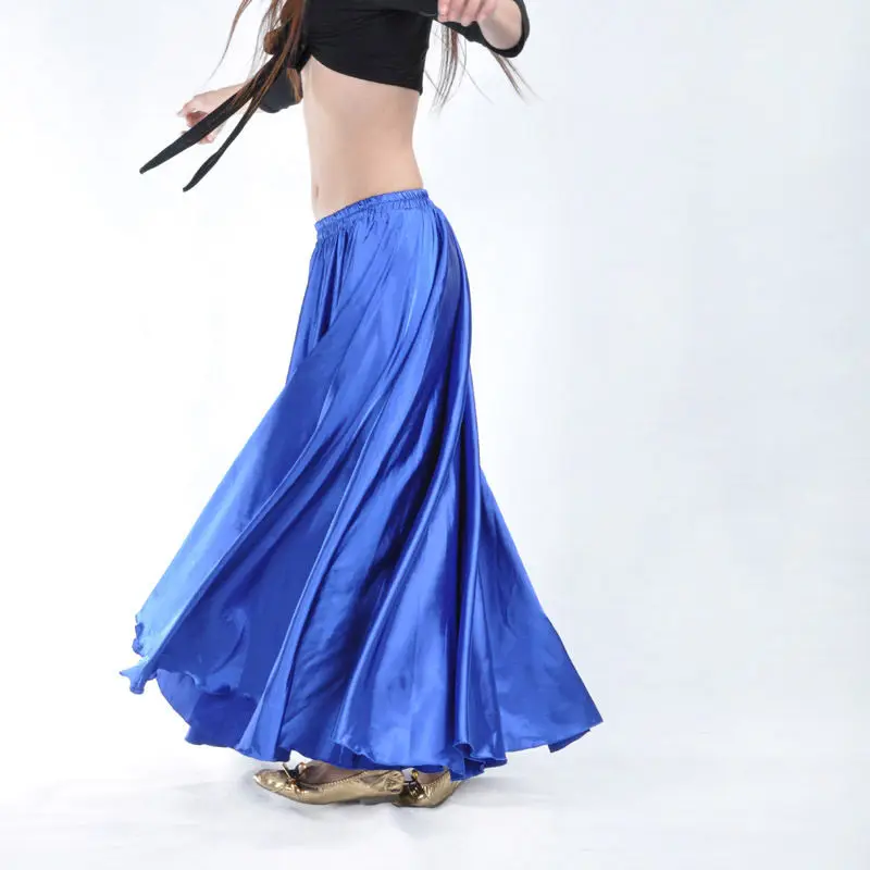 Женский Атласный Костюм для танца живота длинная юбка качели 14 цветов 2018|belly dance