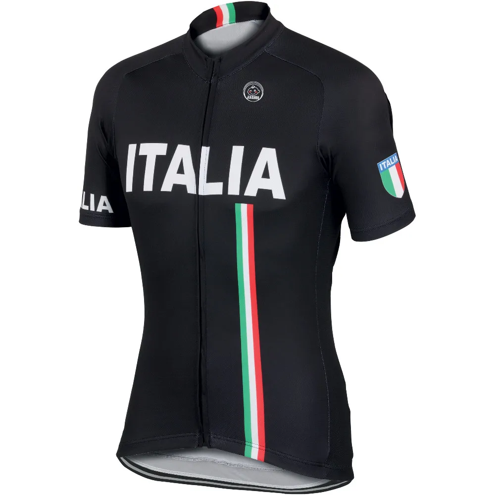 NEW 2017 Black ITALIA Jersey Bike ITALY Team Cycling Jersey Classical