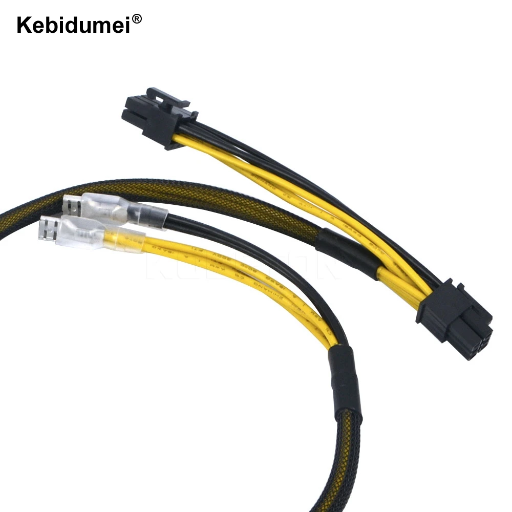 Hot 6 pin PCI E express Power Cable 50CM Dual PSU Power Supply ATX 18AWG Adapter PSU Cable Riser
