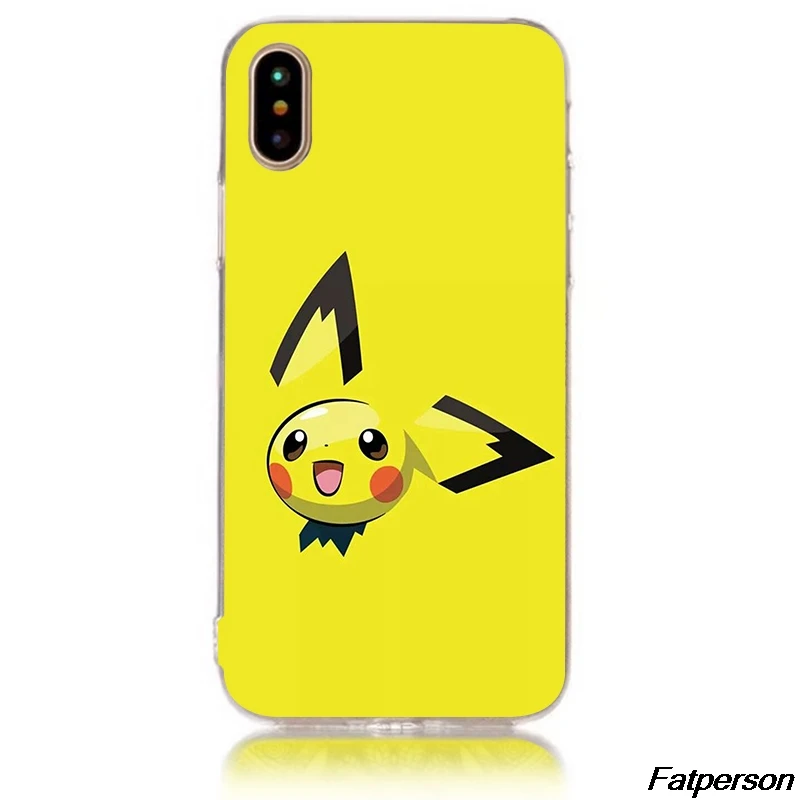 Жесткий прозрачный чехол Pokemons Go для Apple iPhone 7 7plus 8 8plus 6s 6plus X10 6 5 5s 5c 4|Бамперы| |