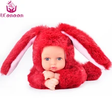 UCanaan Soft Plush Stuffed Toys For Children Kawaii 6 Colors Rabbit Bear Kids Toys Speelgoed Reborn Dolls Brinquedos Girls Gifts
