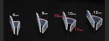 

5M/lot h shape silicone rubber shower room door window glass seal strip weatherstrip for 6/8/10/12mm glass Free shipping
