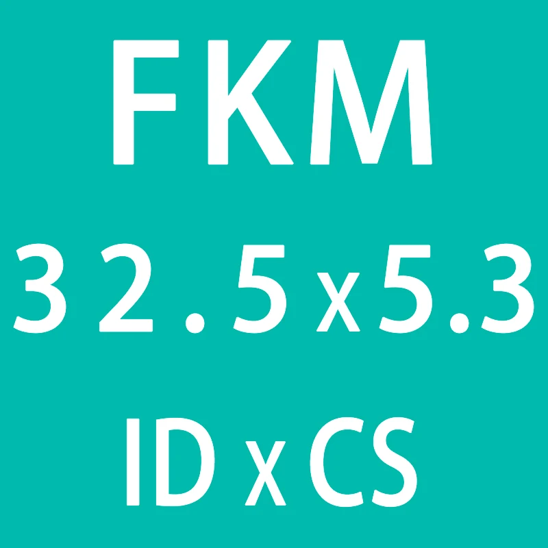 5 шт. фторкаучук кольцо FKM уплотнительное кольцо CS5.3mm ID25/27,5/30/32,5/35/37,5/40/41,2 мм уплотнительное кольцо украшенное нефтью уплотнительная шайба - Цвет: ID32.5mm