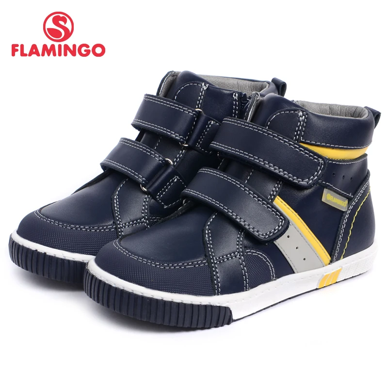

FLAMINGO 2017 new collection autumn/winter fashion kids boots high quality anti-slip kids shoes for boys W6XY111 /W6XY112
