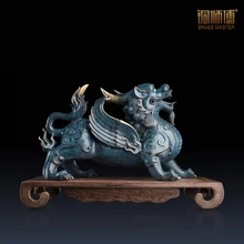 Медный мастер медные украшения "Wang Zhai" предметы домашнего обихода орнамент аксессуары Pixiu украшение для гостиной