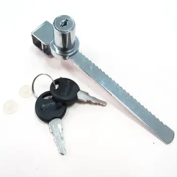 

RATCHETING RATCHET LOCK FOR GLASS SLIDING DOOR SHOWCASE DISPLAY CASE SLIDE