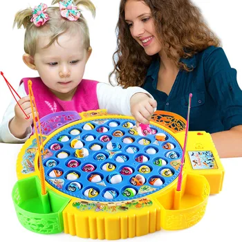 

54pcs/Lot Magnetic Fishing Toy Rod Net Set Kid Outdoor Model Play Fishing Games Toys For Children Gift