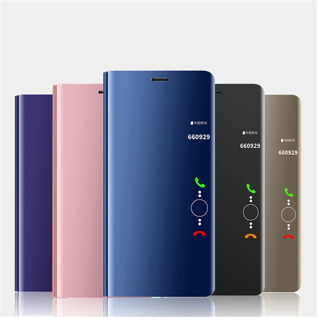 Mirror Flip Cover for Huawei P Samrt Plus Nova 3 3i P20 Pro P10 Honor 9 Lite 10 Play Y5 Y7 Y6 PRIME 2018 Smart Stand View Case