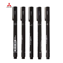 Япония Uni Pin Art Pigma paint ing Pen водостойкая и выцветающая линия краски ручка черный цвет товары для рукоделия пигментная ручка 005-08