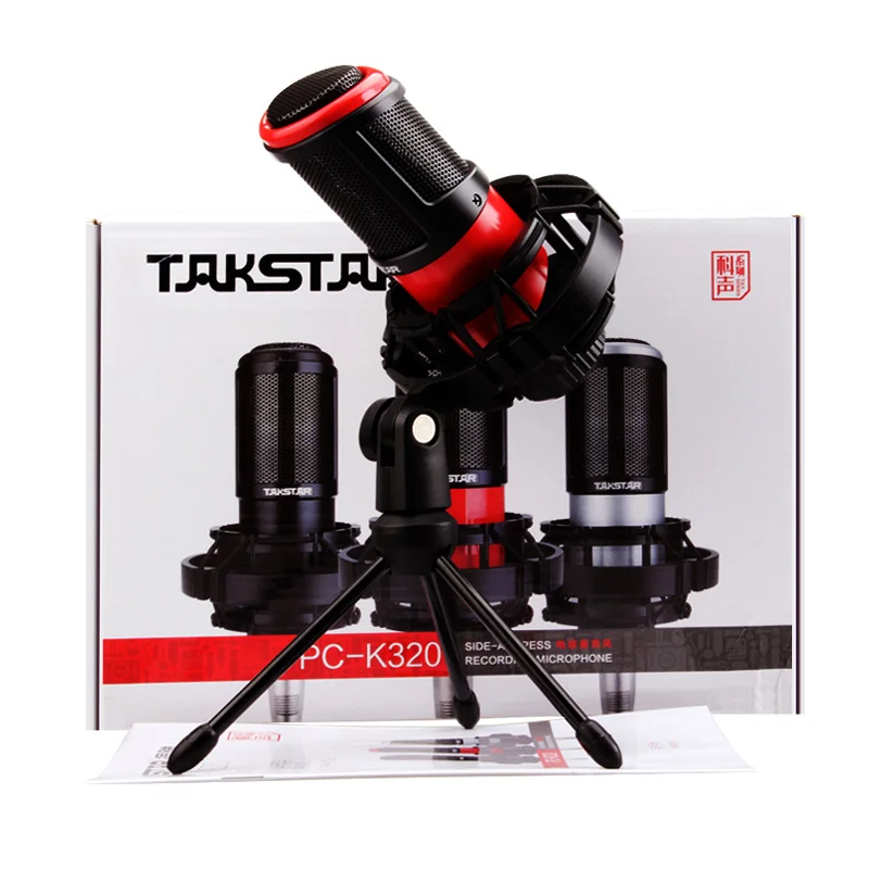 Takstar PC K320/PCK320 конденсатор микрофон с боковым адресом компьютерные микрофоны