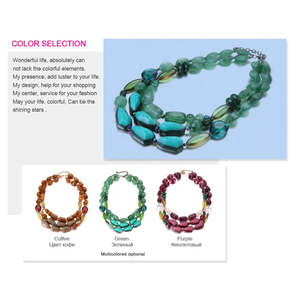 eManco-3-Colors-Ethnic-Style-Multi-Layers-Choker-Necklaces-Women-Brown-Resin-Crystal-Necklace-Jewelry-for (4)
