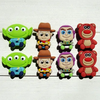 

Good Quality 8styles 40PCS Cartoon PVC Shoe Charms,Shoe Accessories Fit Bands Bracelets Croc JIBZ Kids Party Gifts