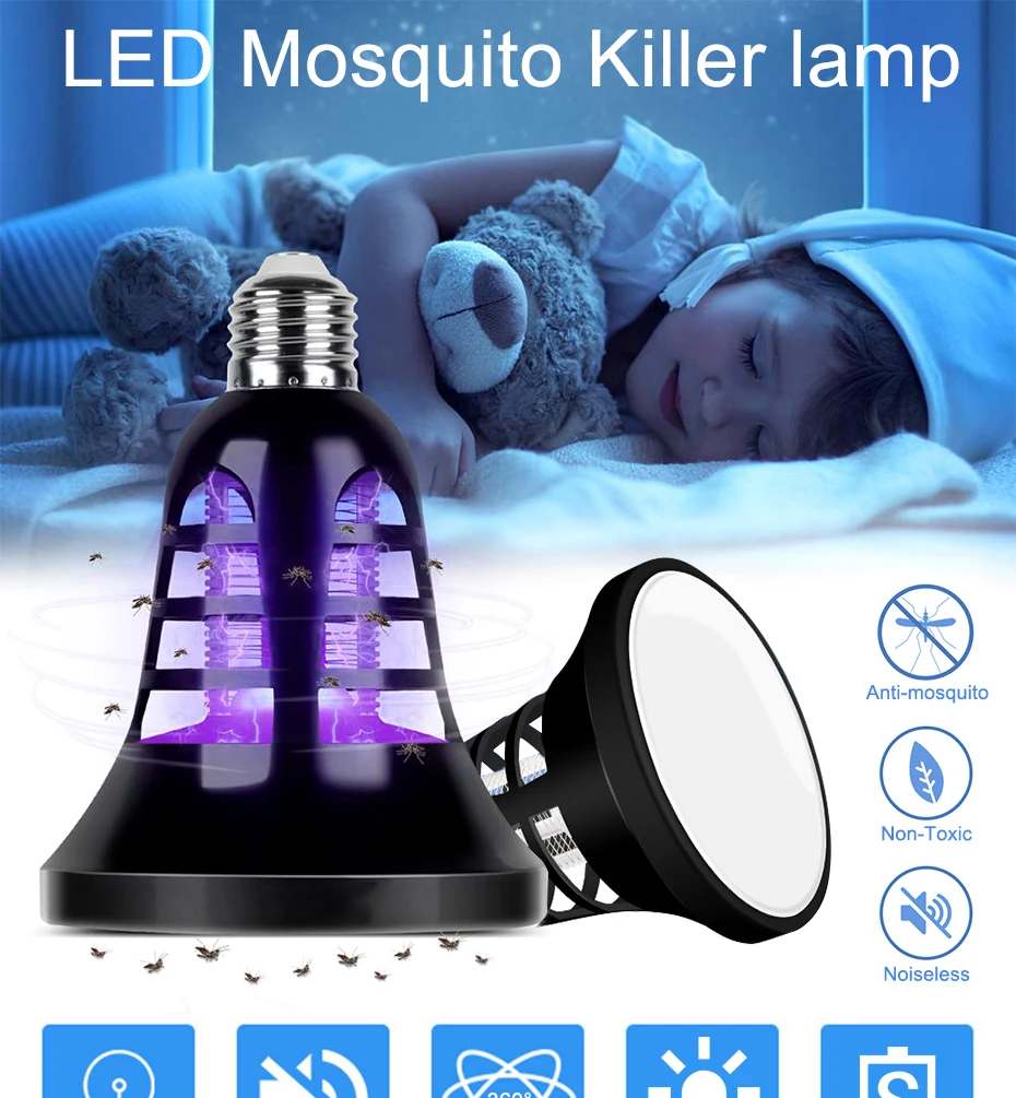 Mosquito Zapper светодиодный походный светильник USB power 5V Mosquito Killer лампа 2 режима Insect Killer Bugs Zapper Bugs Killer Внутреннее освещение