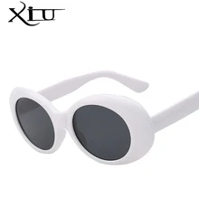 XIU винтажные рок Nirvana Kurt солнцезащитные очки Cobain для женщин и мужчин классические очки UV400 Солнцезащитные очки для женщин оттенки белый Oculos