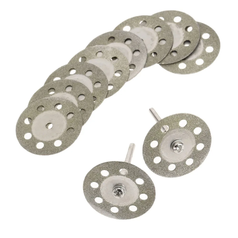 DRELD 10 шт. 30 мм Dremel интимные аксессуары Diamond шлифовальные круги круговой пилы резка диск абразивный диск для роторный инструмент + 2 оправки