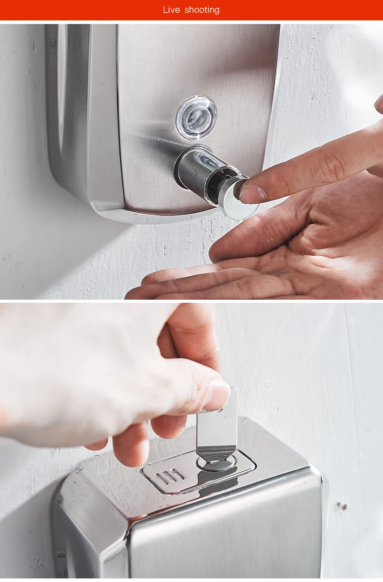 X-2260 ручной дозатор мыла стены 304 нержавеющая сталь ручной распределитель savon держатель отель кухня туалет чистке мыло бутылки
