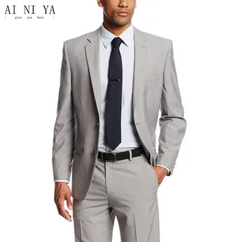 

2020 Men's suit Hot Men Wedding Suits Grooms Tuxedos Mens Suits Slim Fit Beach Groomsmen Suits (Jacket+Pants)