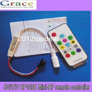 

5pcs SP103E Mini-RF wireless remote controller for led strip WS2811/WS2812B
