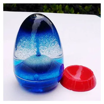 

Creative Imitation Volcanic Eruption Beautiful Floating Sand Oil Spilled Drop Ornaments Kids Toy Hourglass Timer Birthday Gifts