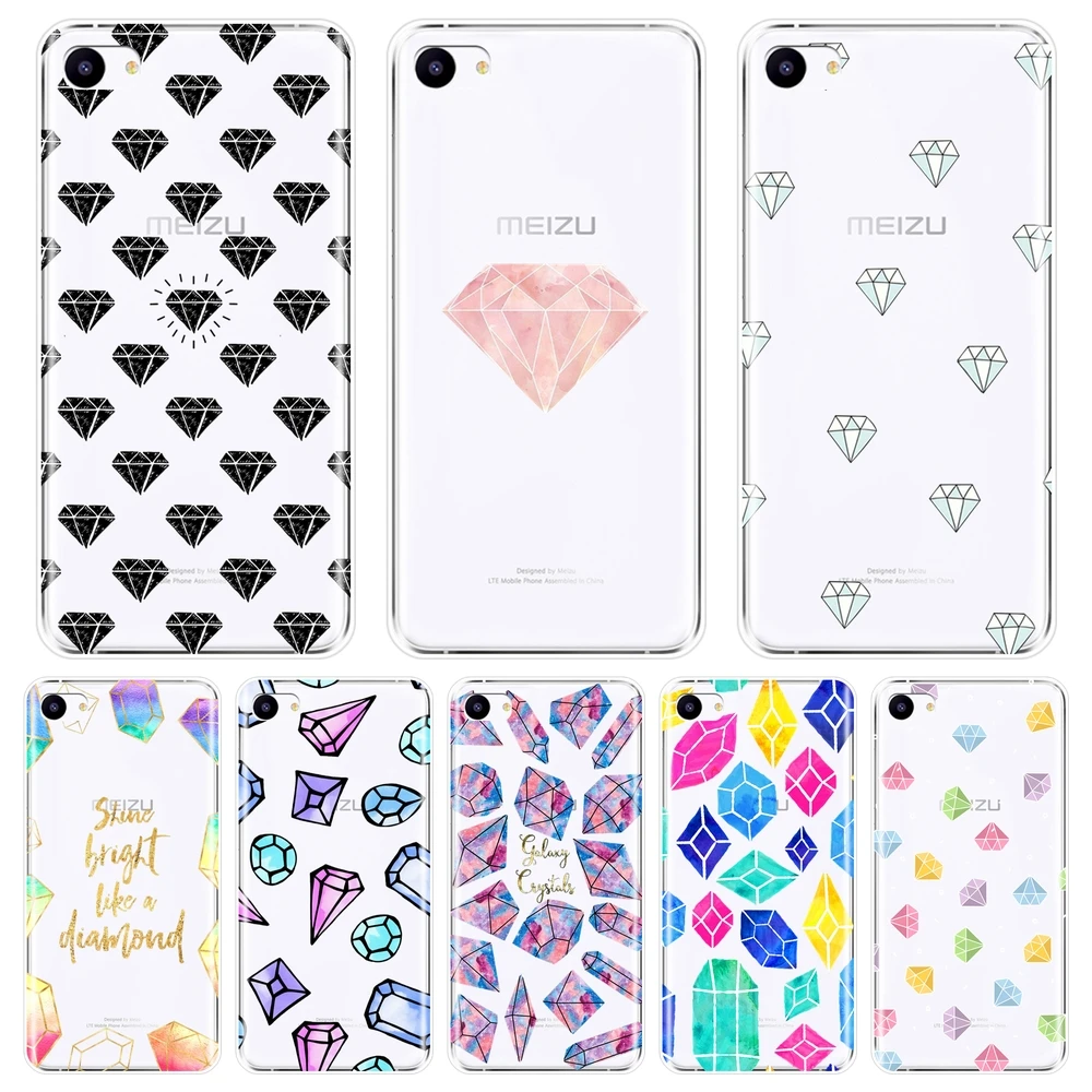 Silicone Phone Case For Meizu Pro 6 7 Plus U10 U20 Diamond Gem Gemstone Black Soft Back Cover For Meizu 15 Lite 16 Plus 16th 16x Silicone Phone Case For Meizu Pro 6 7 Plus U10 U20 Diamond Gem Gemstone Black Soft Back Cover For Meizu 15 Lite 16 Plus 16th 16x