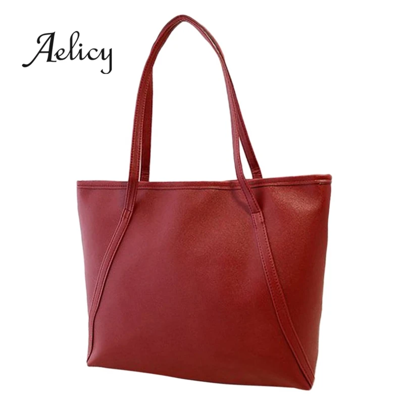 

Aelicy Casual Solid Simple High Capacity Messenger Bag Women Handbag Female One Shoulder Party Handbags Ladies Fashion Bag 2019
