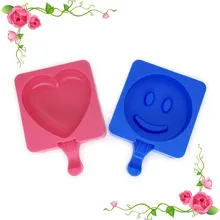 2 шприц кондитерский с разными насадками силиконовый DIY мультфильм любовь смайлик Форма льда решетки форма силикагель лед на палочке мороженое форма для изготовления мороженого
