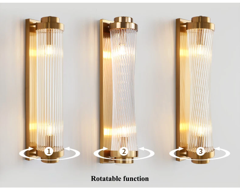 Современный блестящий хрустальный светодиодный настенный светильник для гостиной, Золотой металлический светодиодный настенный светильник для спальни, Светильники для гостиной, коридора, Светодиодные Бра
