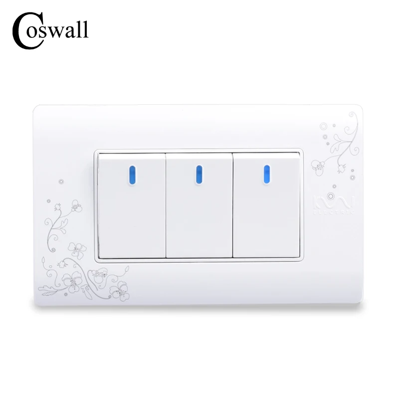 Aliexpress Com Buy Coswall Simple Style 3 Gang 2 Way