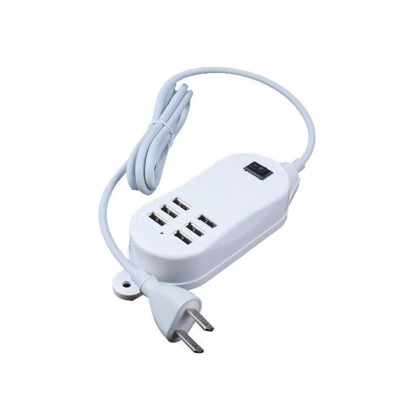 Kopen ENKLOV 6 Poort Universele Muur USB Charger Adapter Mobiele Telefoon Oplader 5 v 2A Snel Opladen Voor Apple iPhone iPad Samsung EU ONS