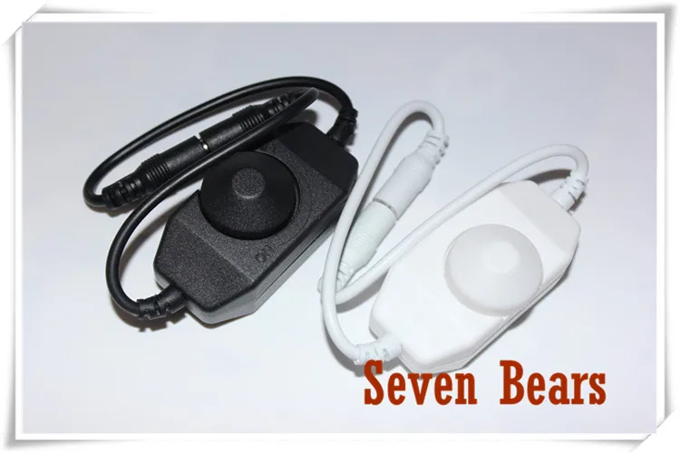 

1Pcs New Mini LED Brightness Adjust Switch Dimmer Controller for 3528 5050 5630 Single Color LED Strip Light 12V - 24V