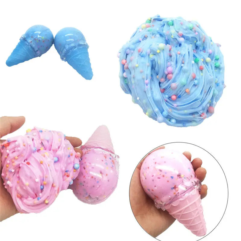 

Ice Cream Mixing Cloud Slime Squishy Putty Scented Stress Kids Crystal Clay Toy Phone Straps Stress Reliever Kawaii squishies#25