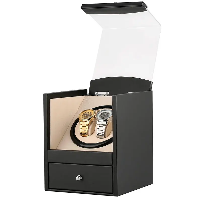 

US Plug Automatic Watch Winder Box Case Holder Motor Shaker for Mechanical Watches Luxury clockwinder