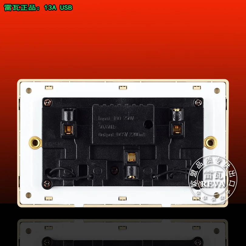  Wall Charger Adapter Outlet Panel Dual USB Port frame for electrical outlets110V-250V The socket in the kitchen (9)