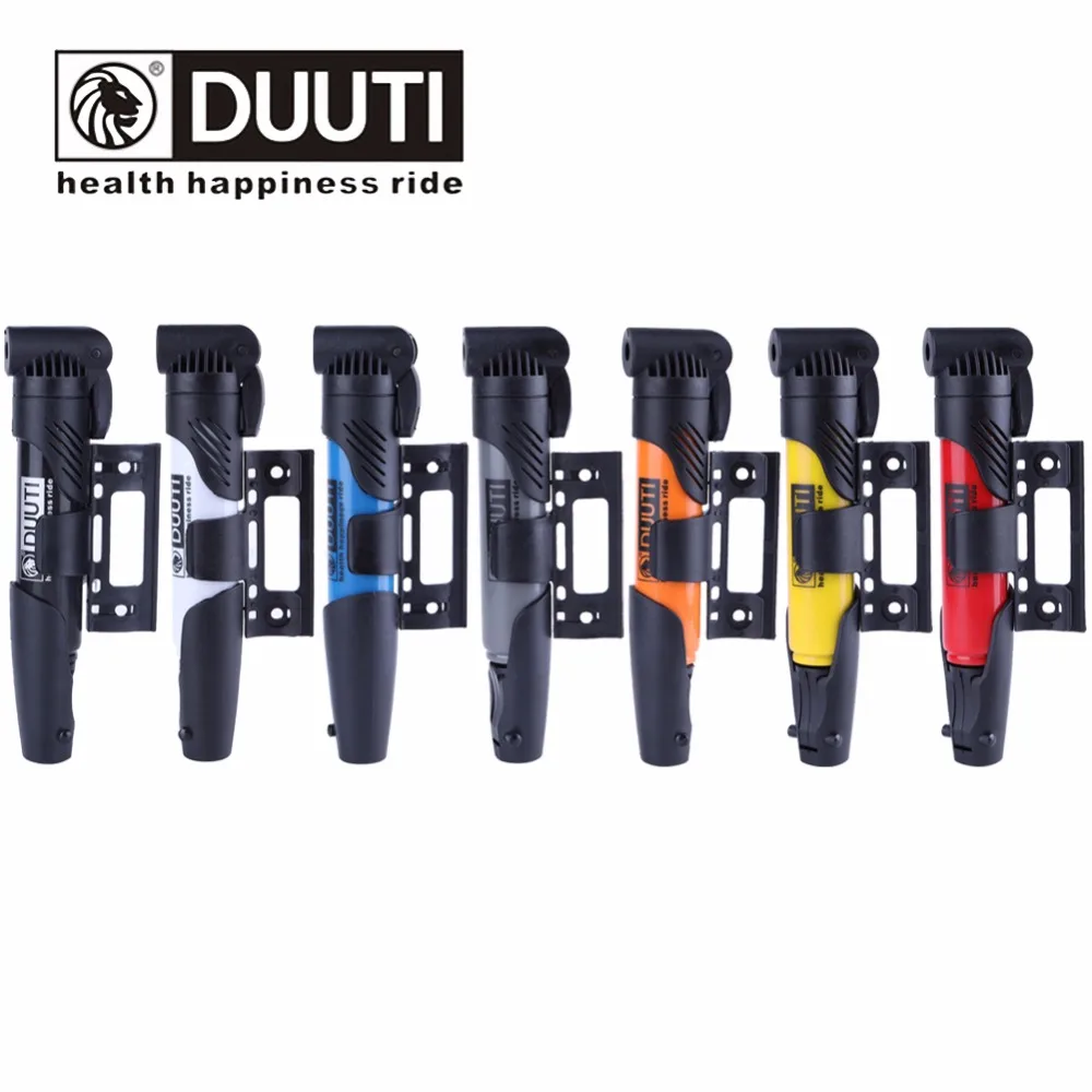 

DUUTI Portable Folding Bicycle Air Pump Inflator for Presta Schrader Valve