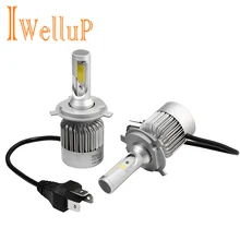 2 предмета фар автомобиля H7 H4 LED H8/H11 HB3/9005 HB4/9006 H1 H3 H13 9004 9007 72 Вт 8000lm авто лампы фары комплект 6000 К свет