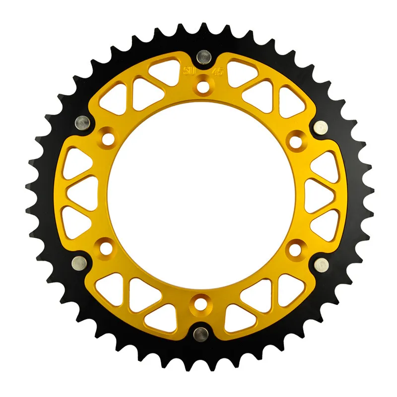 Мотоцикл Запчасти Сталь алюминиевые композитные 45~ 52 Задняя звездочка для SUZUKI RM125 RV90 RM250 RMZ250 RMX250 RMX250S RMX450