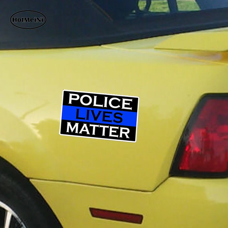 Тонкая наклейка HotMeiNi с надписью Police Lives Matter синяя линия для автомобиля грузовика