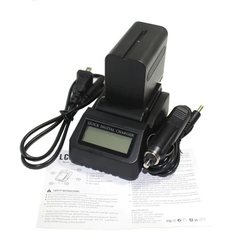 

NP-F970 F970 NP-F960 Camera Batteries Rechargeable Battery+ 3X faster LCD Charger for Sony F975 F970 F960 F950MC1500C 190P 198P
