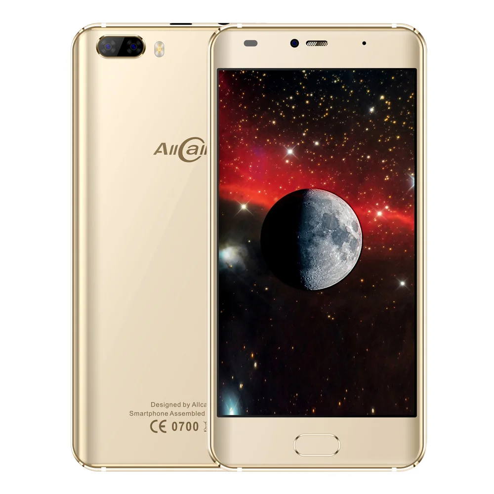 AllCall Rio OTG Смартфон 5," HD изогнутый экран Android 7,0 MTK6580A четырехъядерный 1 Гб+ 16 Гб 8 Мп двойная задняя камера 3G мобильный телефон - Цвет: Золотой