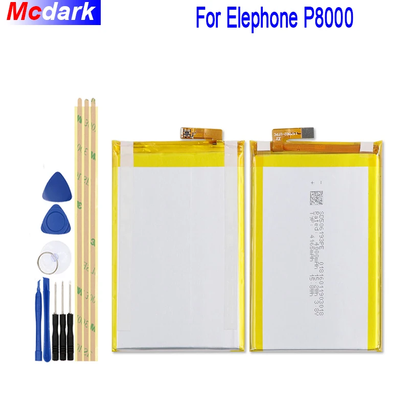 4165 мАч для Elephone P8000 батарея 100% новый запасной высококачественный телефон замена