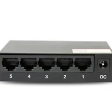 Высокое качество 10/100 Мбит/с 5 Порты и разъёмы как мини Ethernet-коммутатор для рабочего стола, RJ45 сетевой адаптер с металлической в виде ракушки США/ЕС