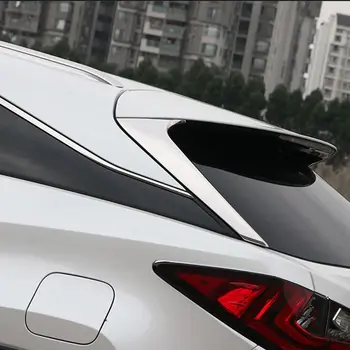 

For LEXUS RX 2016 2017 ABS Chrome Exterior Rear Windshield Glass Side Tail Wing Window Trims Strip Sequins 2Pcs Car Accessories
