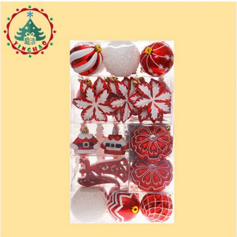 

Navidad 52pcs/Sets Christmas Tree Decorations Sets Christmas Decorations For Home Christmas Tree Ornaments