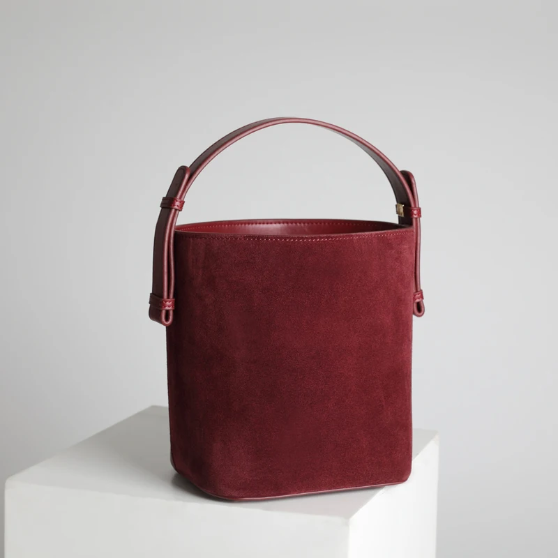Модная женская сумка-мешок от H, сумки через плечо из натуральной кожи с верхней ручкой, замшевая переносная сумка-мешок, Лоскутная сумка через плечо