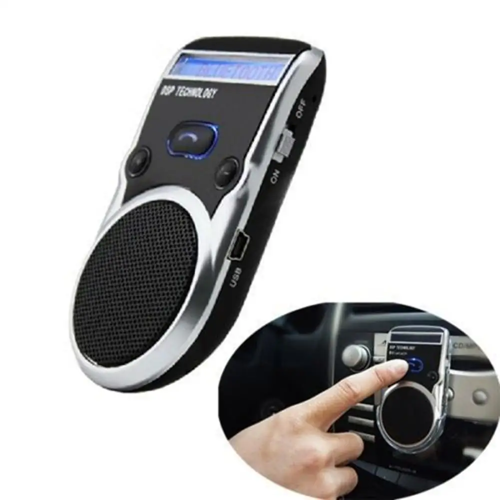 

Solar Powered LCD Display Bluetooth Car Kit Handsfree Calling Device Speaker