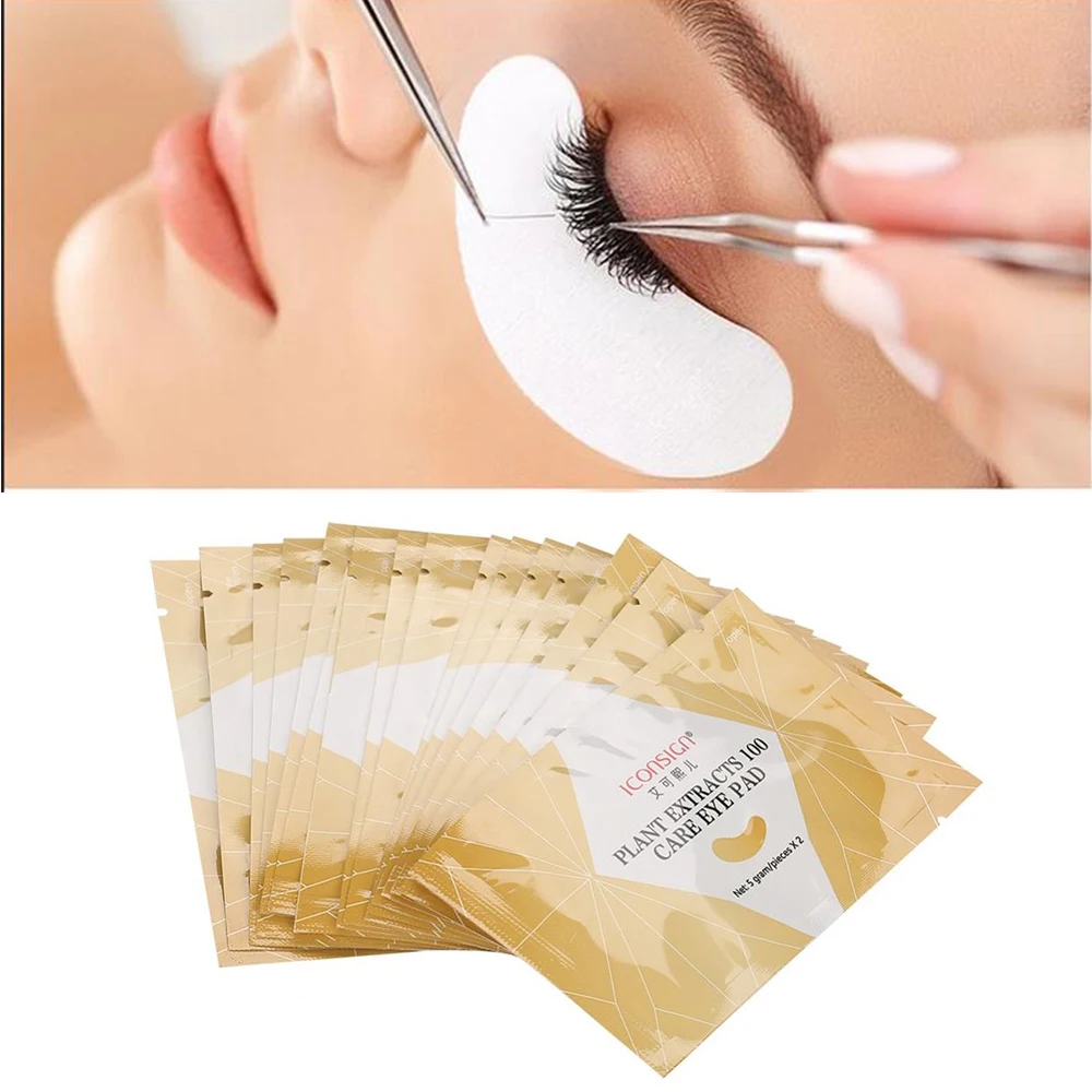 50pairs/pack Eyelash Patches Under Eye Pads Collagen Hyaluronic Acid
