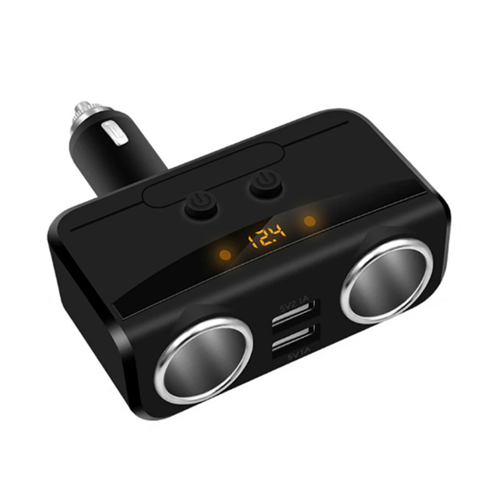 1 إلى 2 مآخذ اللوحي المستكشف ولاعة السجائر الفاصل المزدوج USB للهاتف المحمول محول ABS شاحن سيارة GPS السيارات شحن سريع 1 إلى 2 مآخذ اللوحي المستكشف ولاعة السجائر الفاصل المزدوج USB للهاتف المحمول محول ABS شاحن سيارة GPS السيارات شحن سريع