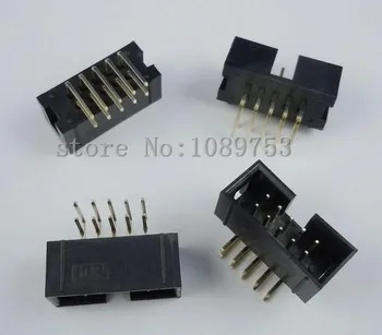 

20 pcs 10 Pins 2x5 Box Header Connector IDC Male Sockets Right Angle 2.54mm